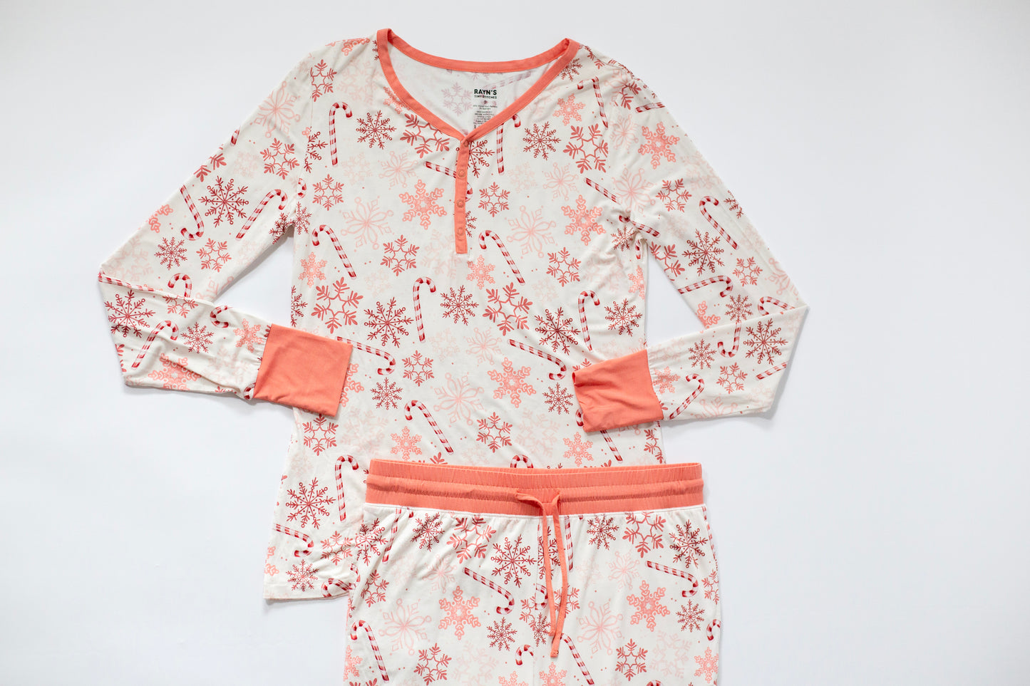 Lets Eat A Candy Cane: Women's 2 Piece Bamboo Pajamas