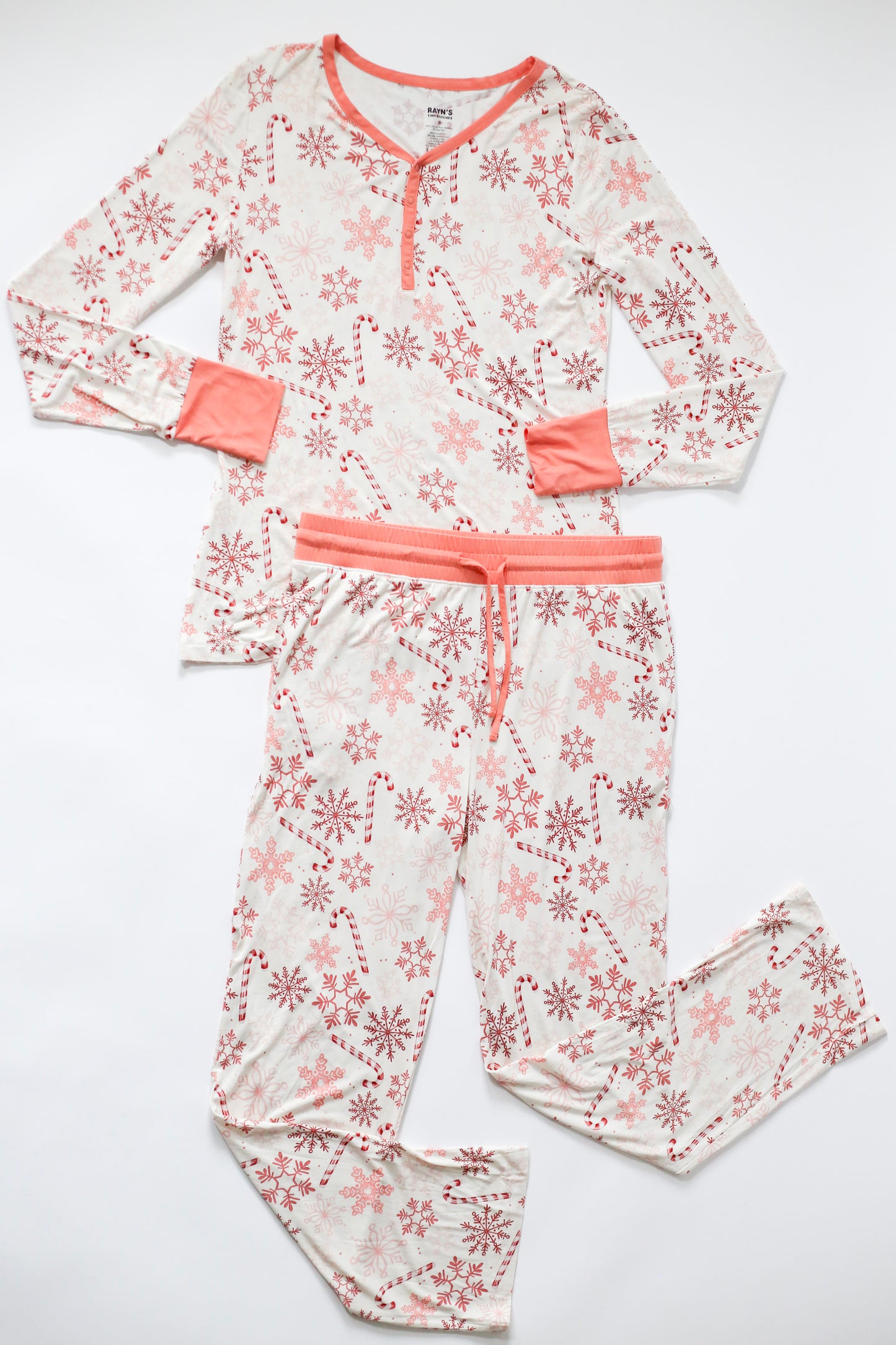 Lets Eat A Candy Cane: Women's 2 Piece Bamboo Pajamas