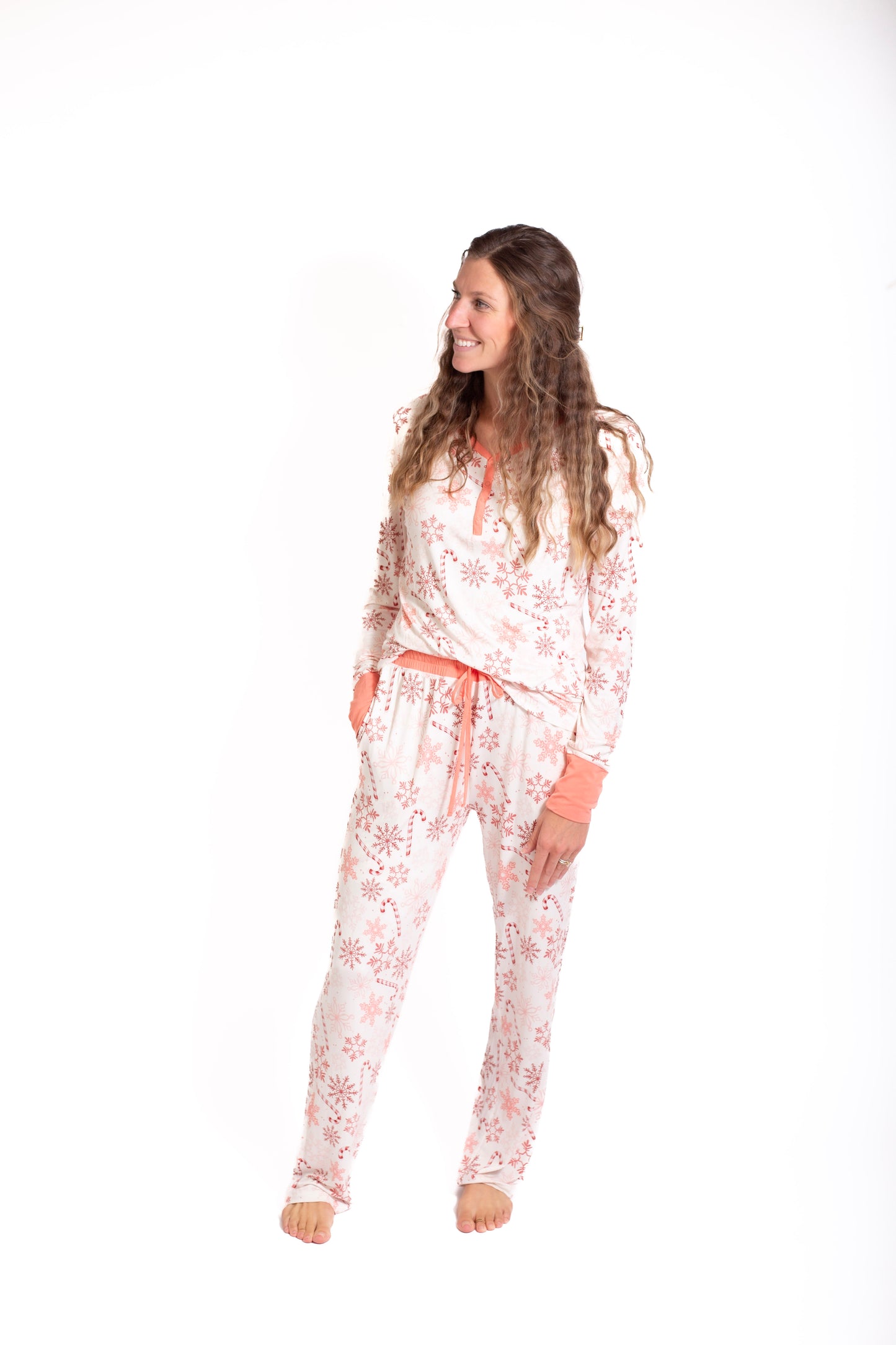 Lets Eat A Candy Cane: Women's 2 Piece Bamboo Pajamas