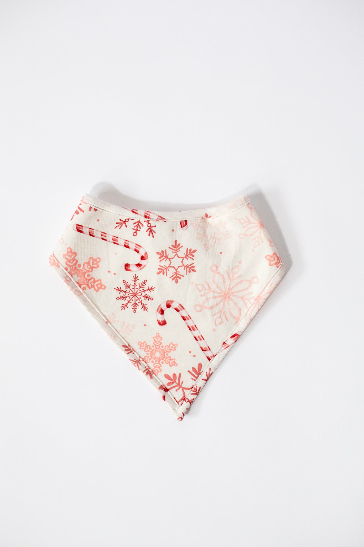 Lets Eat A Candy Cane: Bamboo Bib in Blue & Peach