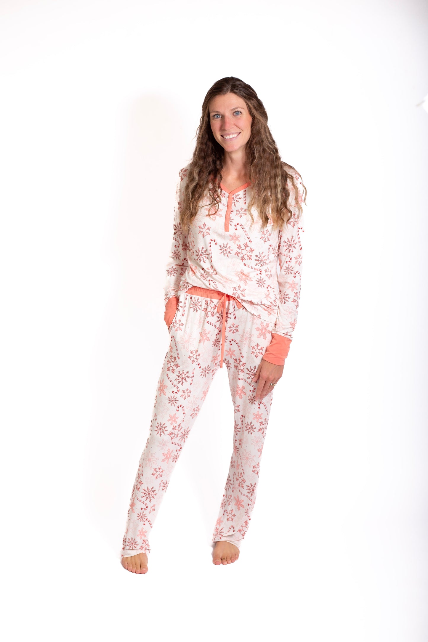 Lets Eat A Candy Cane: Women's 2 Piece Bamboo Pajamas