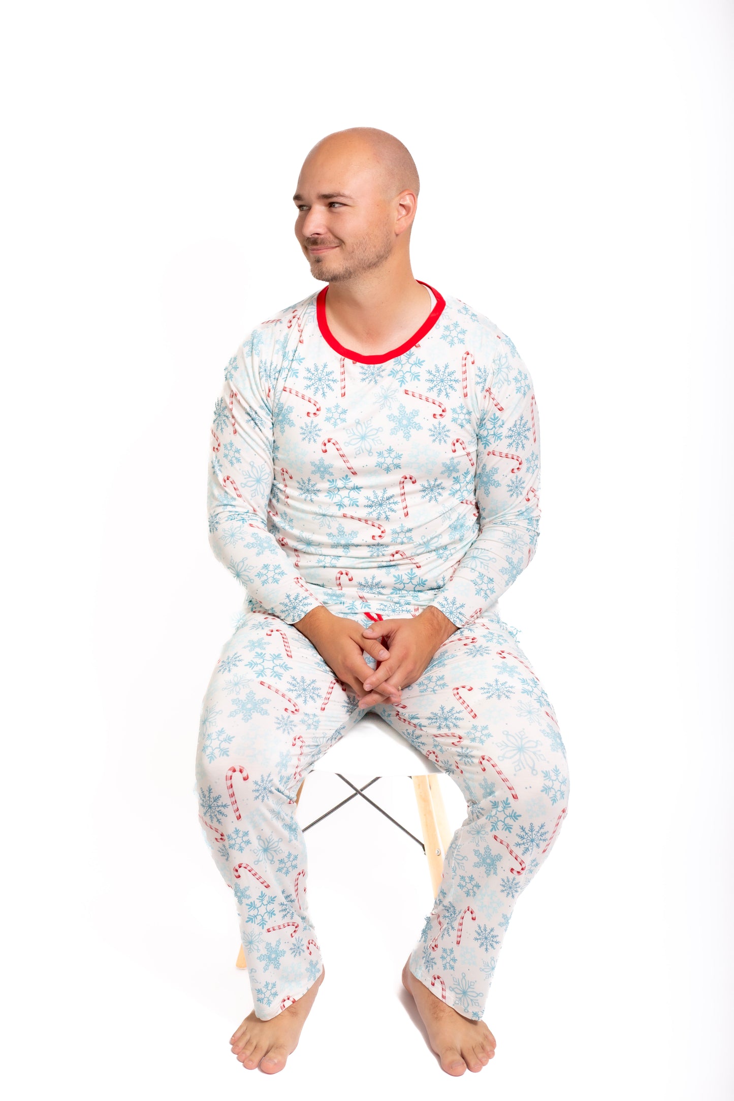 Lets Eat A Candy Cane: Mens 2 Piece Mens Pajamas