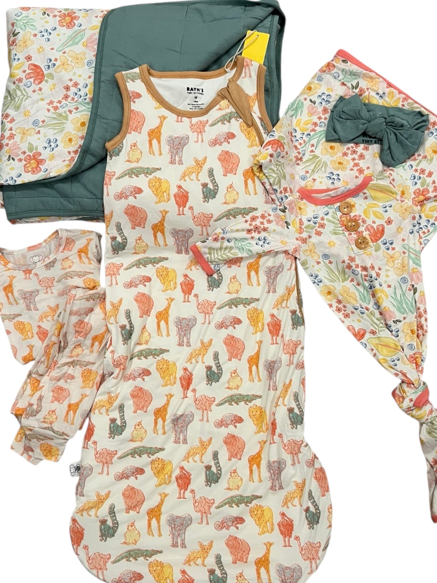 Whimsical Animal Bamboo Sleep Sack β Soft, Cozy & Personalized