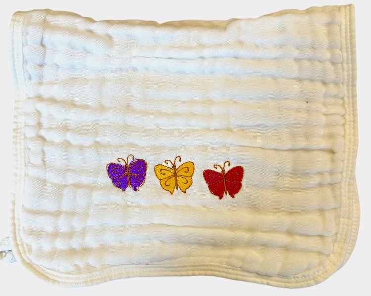 Personalized Baby Burp Cloths – 6-Layer Muslin Cotton