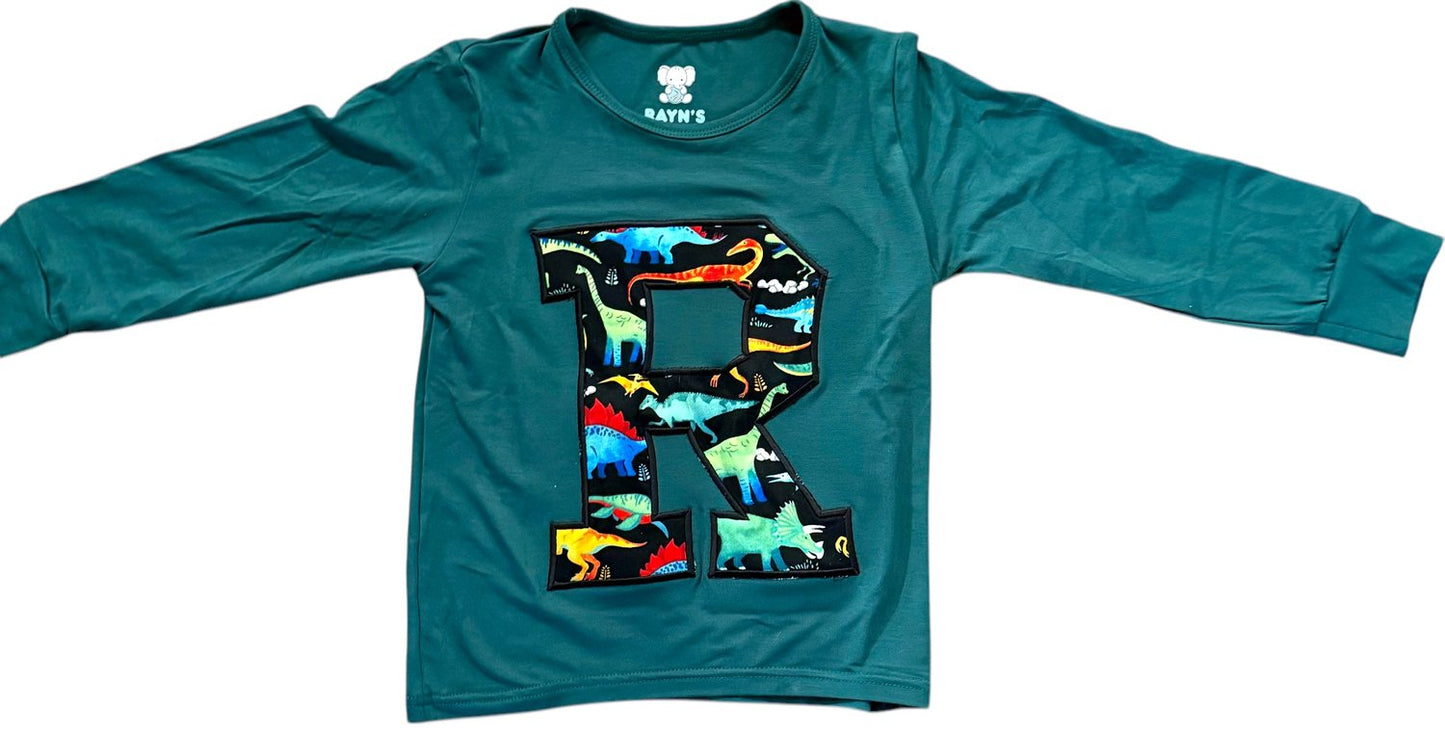 AppliquƩ Letter Pajamas and Sweatshirts