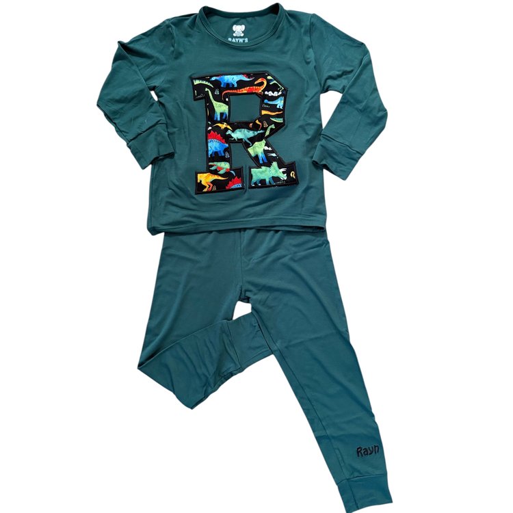 AppliquƩ Letter Pajamas and Sweatshirts