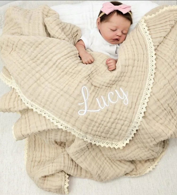 2-Piece Muslin Newborn Set – Soft, Personalized & Breathable