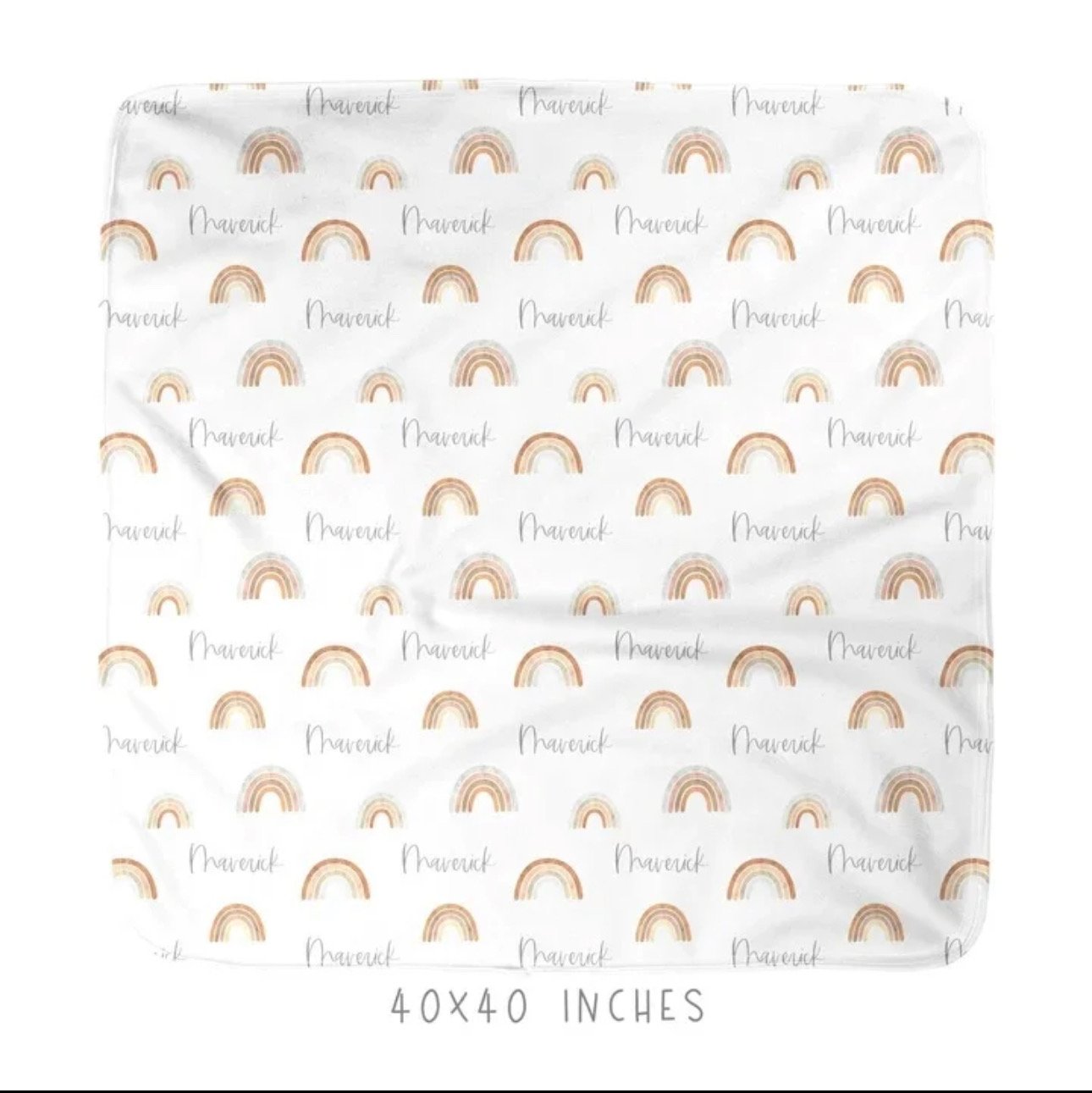 Personalized Newborn Gown & Cap Set – Soft Swaddle & Beanie