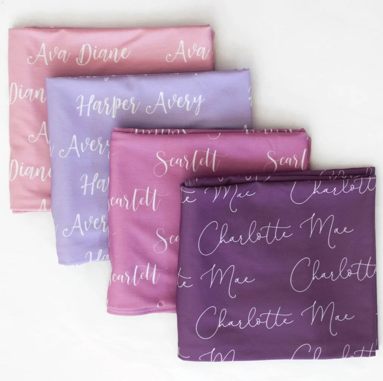 Personalized Baby Blankets – Custom Name, Font & Color Options