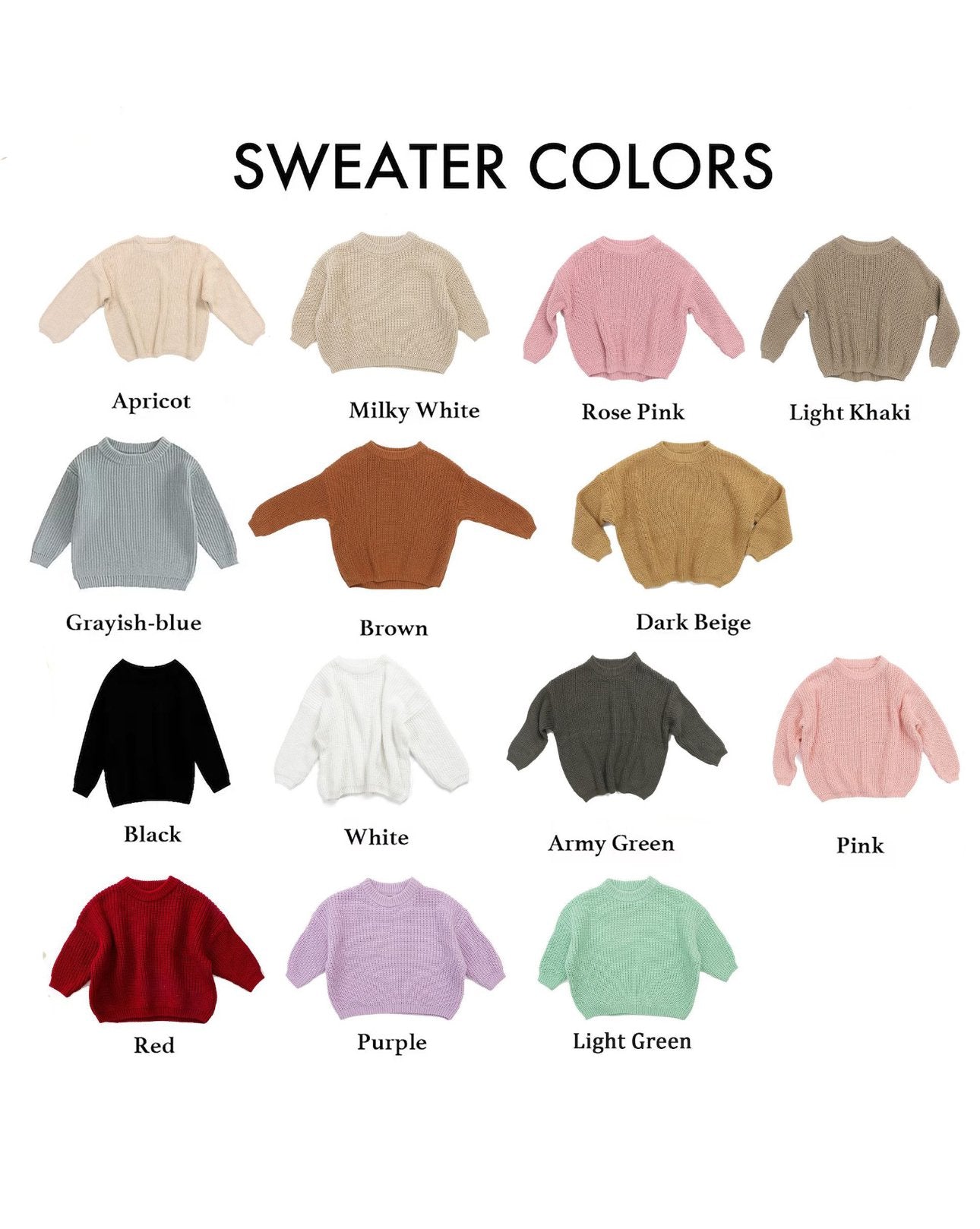 Hand Embroidered Personalized Baby Sweaters – Wool & Cashmere