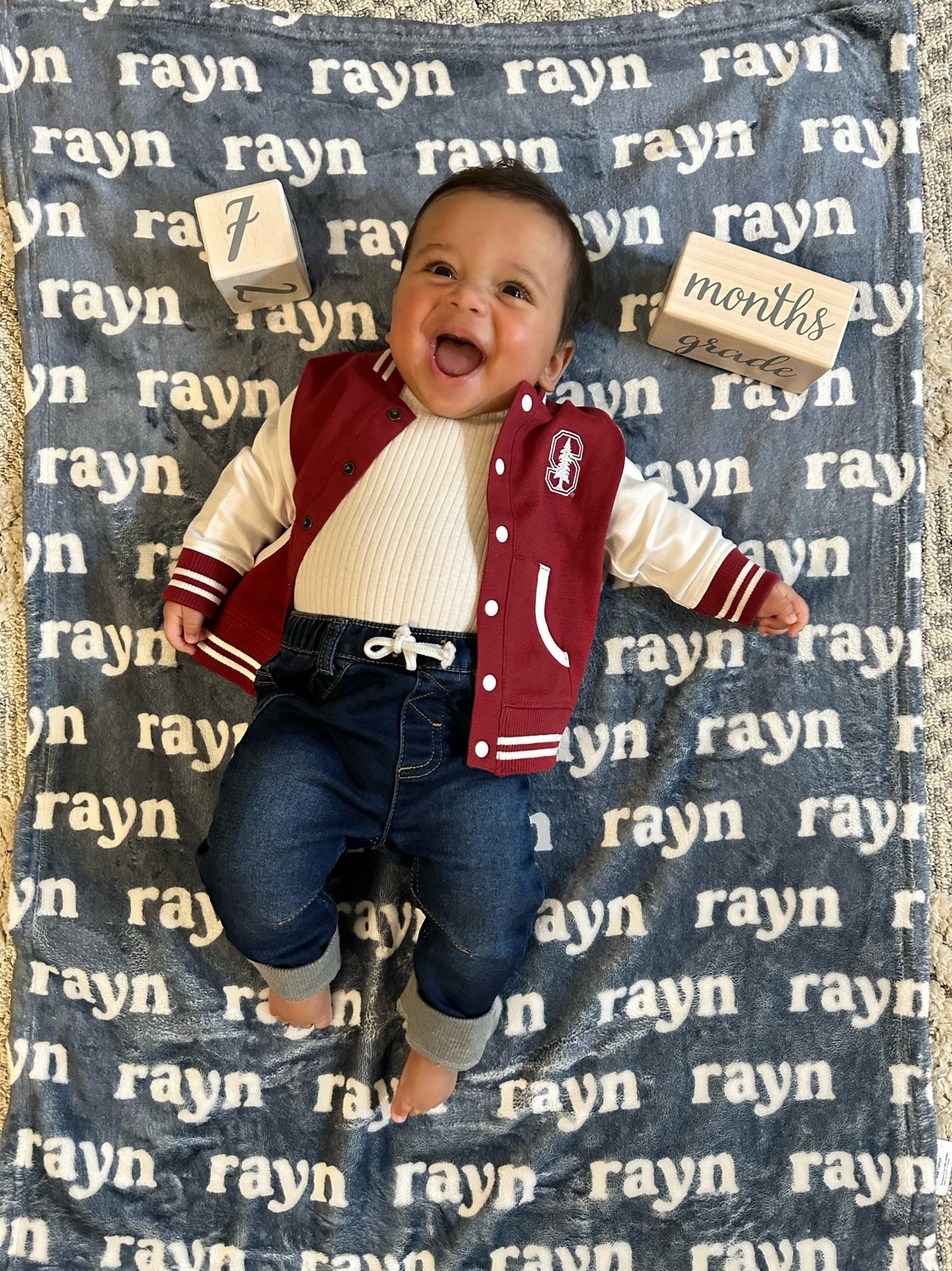 Personalized Baby Blankets – Custom Name, Font & Color Options