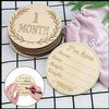 Baby Milestone Wooden Cards – Double-Sided Laser Engraved