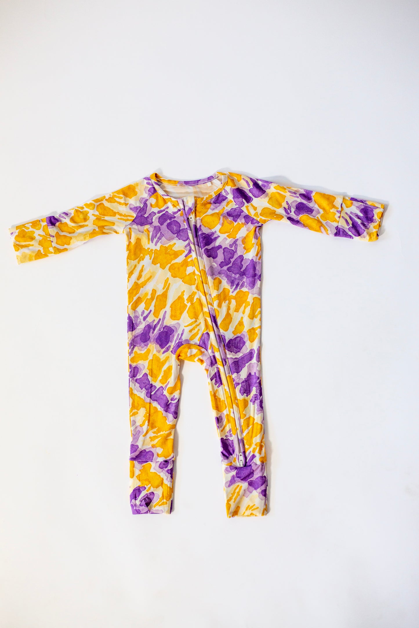 My First Tye Dye Experience: Tye Dye Bamboo Zip Onesie