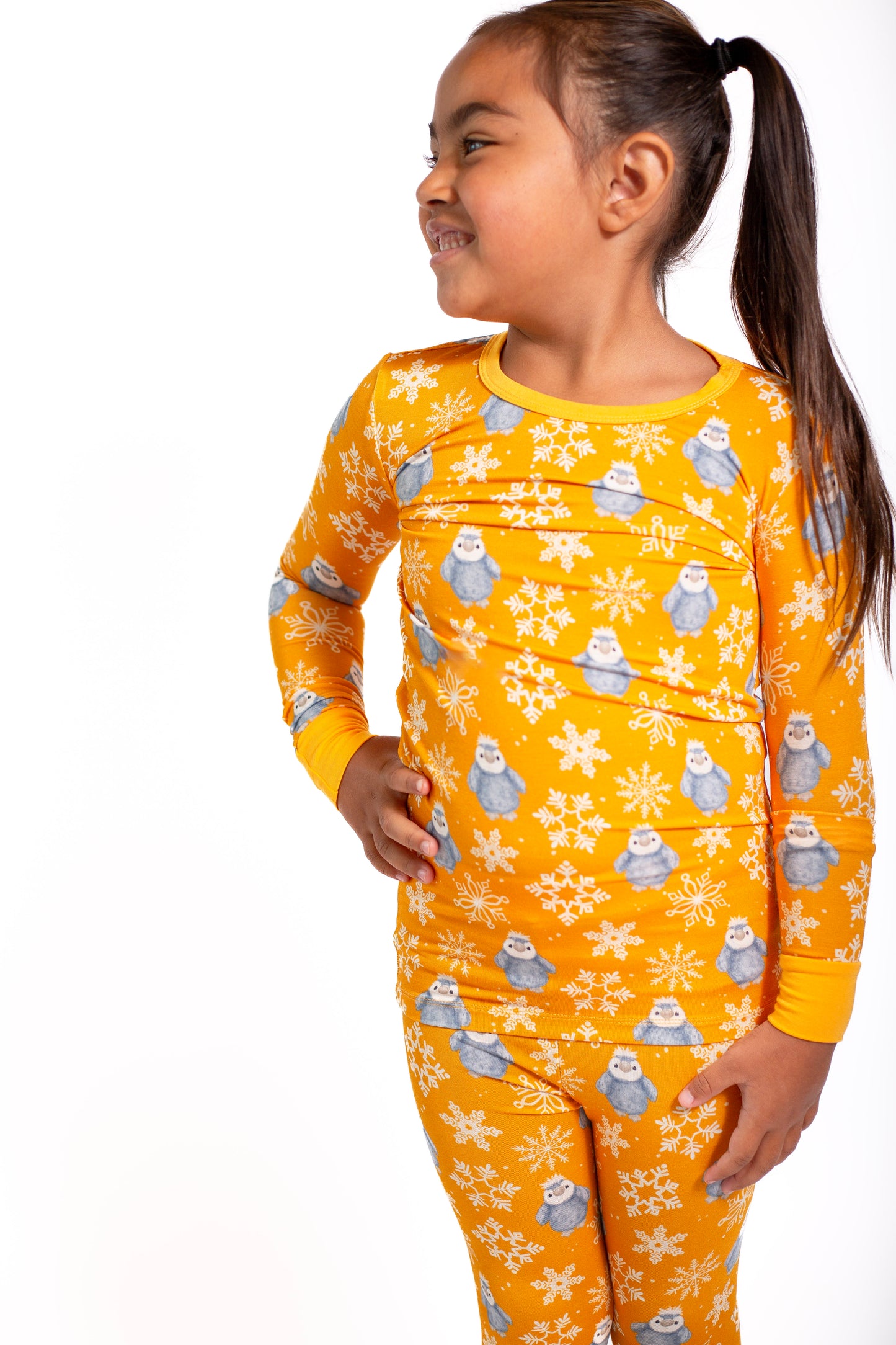 Lets Play In The Snow- Penguin 2 Piece Pajamas
