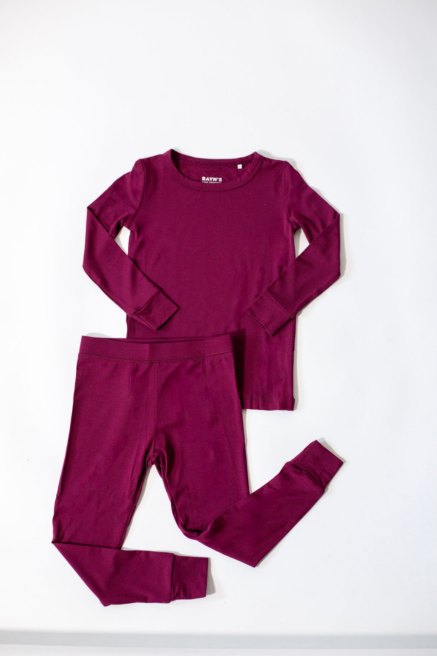 Maroon Bamboo 2-Piece Pajamas | Soft & Breathable Sleepwear