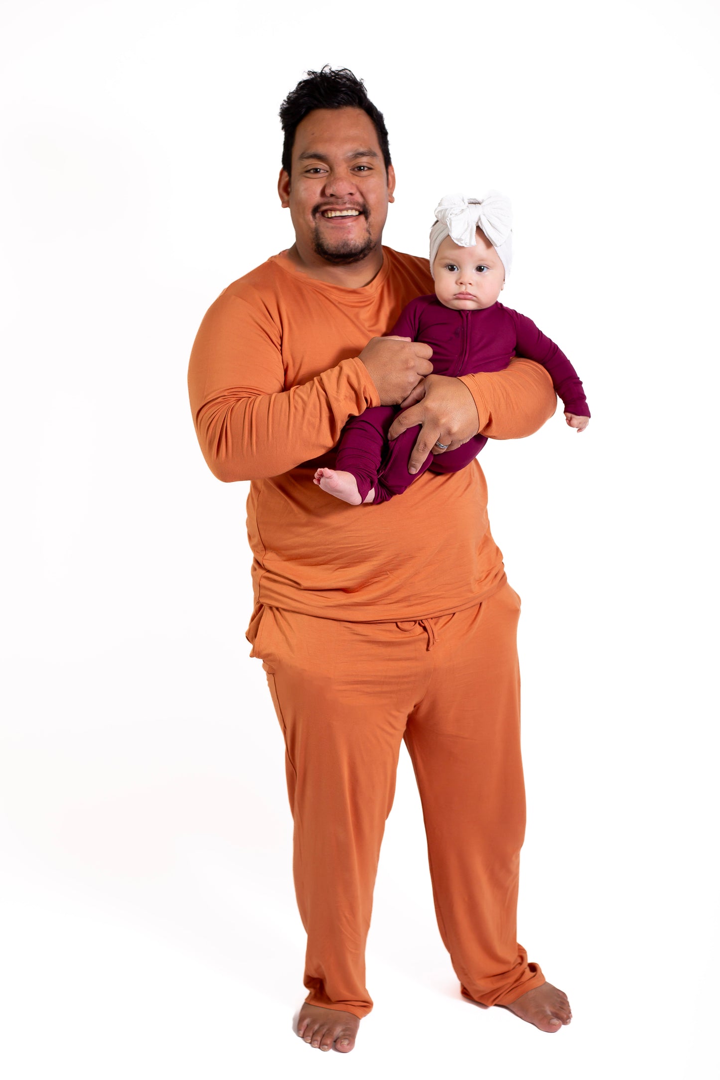 Male Long Sleeve Solid Pajama