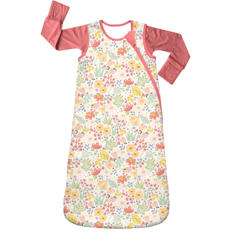 Whimsical Flower Print Sleep Sack β Soft Bamboo & Breathable