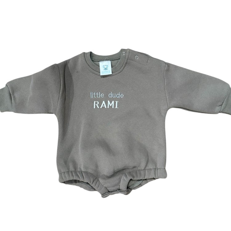 Hey Dude Fleece Onesies – Personalized, Soft & Cozy for Babies