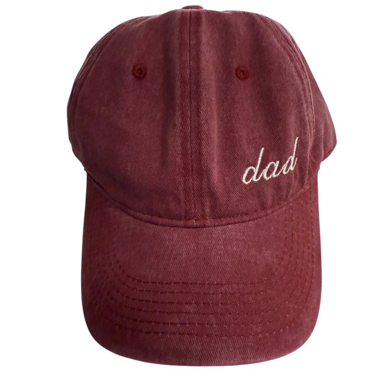 Dad Embroidered Hat – Classic Washed Cotton Cap for Dads