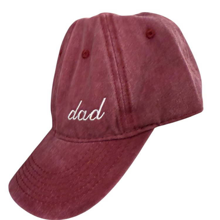 Dad Embroidered Hat – Classic Washed Cotton Cap for Dads