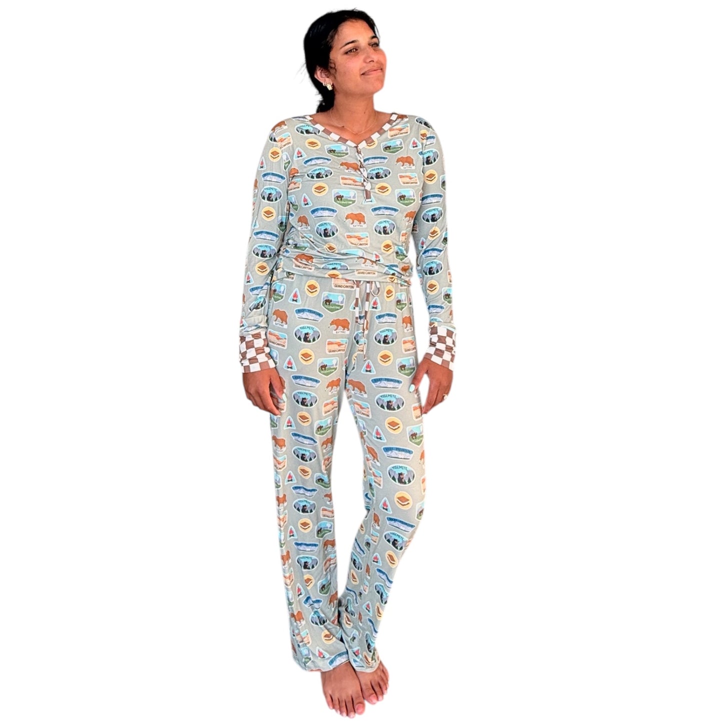 Lets Go To A National Park Adult Pajamas