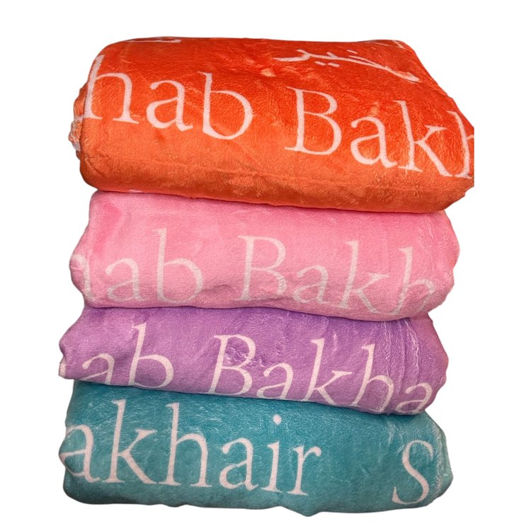Shab Bakhair Fleece Blanket – Soft, Cozy & Perfect for Bedtime