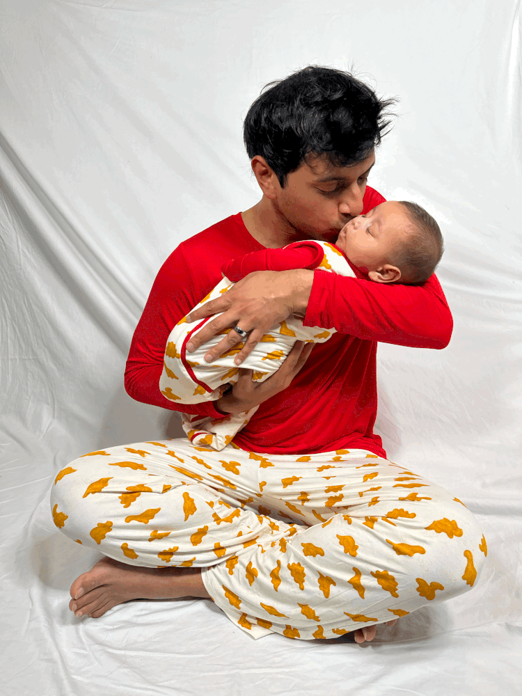 Little Dino Dad Pajamas – Fun Matching Sleepwear for Dads & Kids