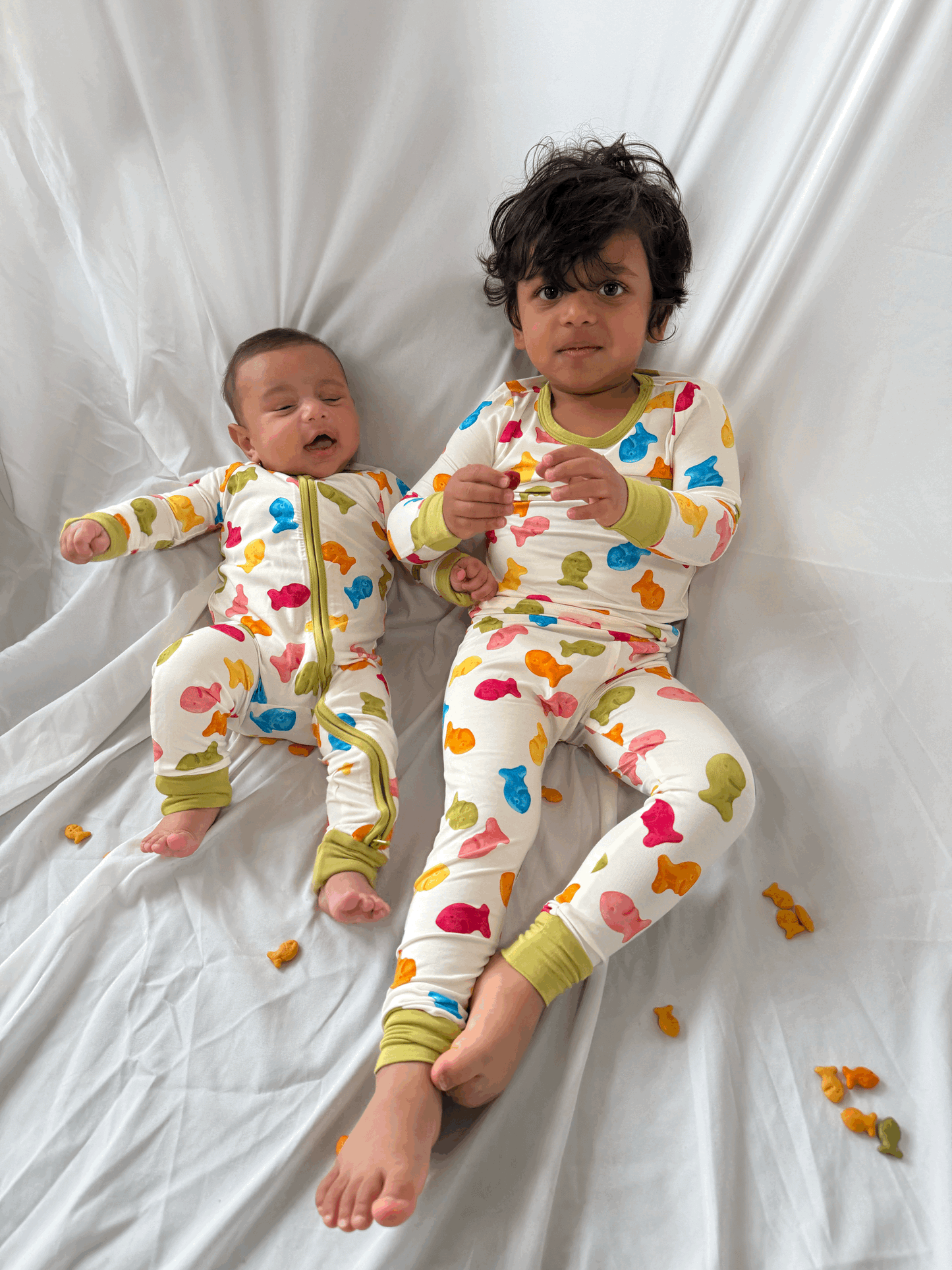 Fish Tank Dream Pajamas – Colorful Bamboo PJs for Toddlers