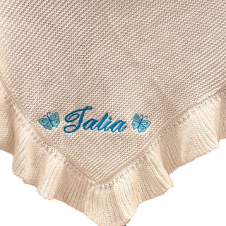 Personalized Crochet Baby Blanket – Soft Heirloom Keepsake