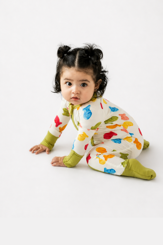 My First Snack Baby Onesie Outfit | Milestone Infant Clothing | Rayn’s Tiny Stitches