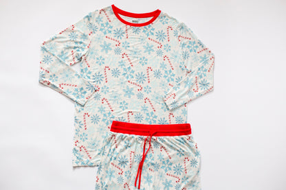 Lets Eat A Candy Cane: Mens 2 Piece Mens Pajamas