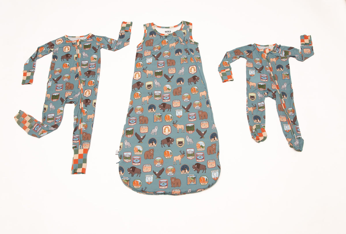 My First  National Parks Adventure Sleep Sack | Wildlife Baby Wearable Blanket