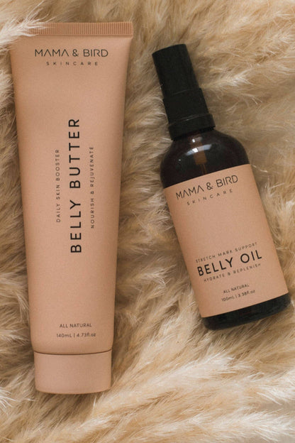 Pregnancy Belly Duo – Stretch Mark Oil & Butter Set