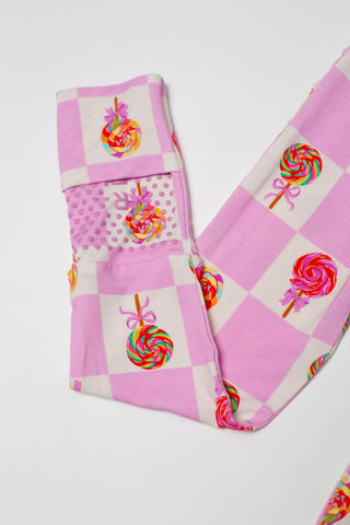 My First Lollipop Bamboo Onesie: Buttery Soft Pink Romper
