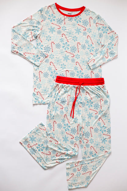 Lets Eat A Candy Cane: Mens 2 Piece Mens Pajamas