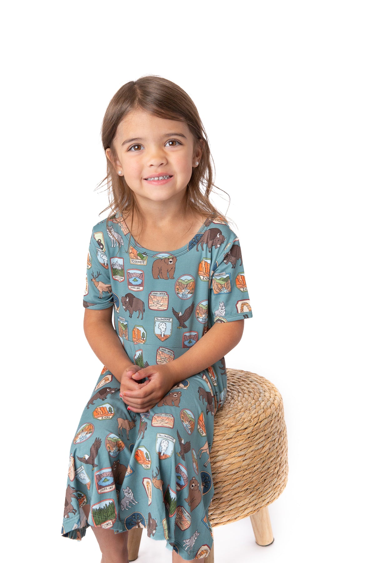 My First National Parks Adventure Girls Dress | Nature Print Dress Sizes 2-6