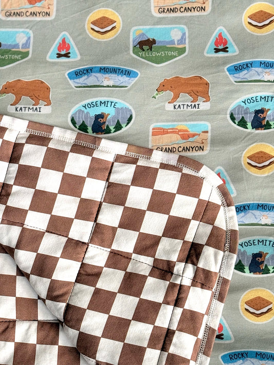 Let’s Go See A National Park Adult Bamboo Blanket