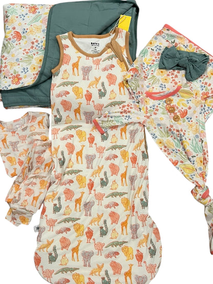 Whimsical Animal Bamboo Sleep Sack – Soft, Cozy & Personalized