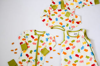 My First Snack Sleep Sack | Cozy Zip-Up Baby Wearable Blanket | Rayn’s Tiny Stitches