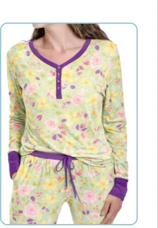 My First Flower Garden Women’s Bamboo Pajamas | Jogger Set