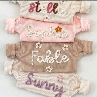 Personalized Baby Sweaters-knit