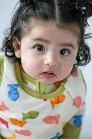 My First Snack Sleep Sack | Cozy Zip-Up Baby Wearable Blanket | Rayn’s Tiny Stitches