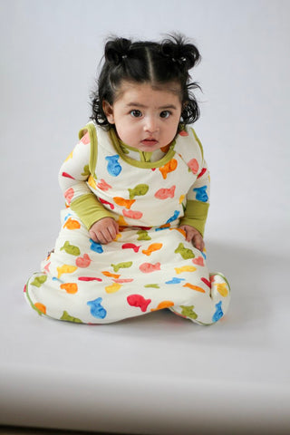 My First Snack Sleep Sack | Cozy Zip-Up Baby Wearable Blanket | Rayn’s Tiny Stitches