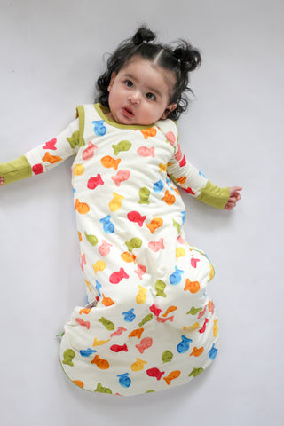 My First Snack Sleep Sack | Cozy Zip-Up Baby Wearable Blanket | Rayn’s Tiny Stitches