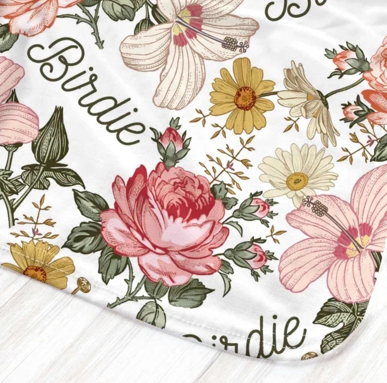 Personalized Newborn Gown & Cap Set – Soft Swaddle & Beanie