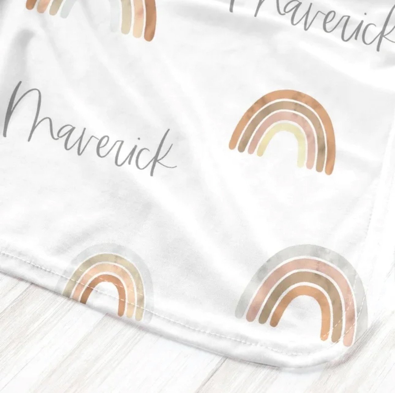 Personalized Newborn Gown & Cap Set – Soft Swaddle & Beanie