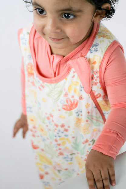 Whimsical Flower Print Sleep Bag-Personalized