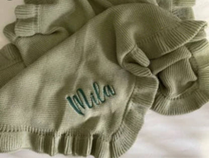 Personalized Crochet Baby Blanket – Soft Heirloom Keepsake