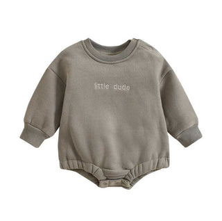 Little Dude Bubble Romper – Cotton, Comfy & Perfect for Fall