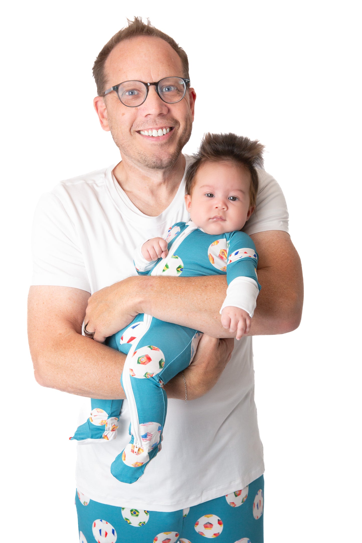 My First Soccer Match Men’s Bamboo Pajamas | Soccer Sleepwear Set